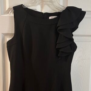 Calvin Klein Dress with Shoulder Ruffle